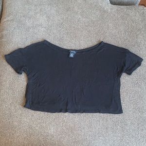 Black loose crop top! Rue21